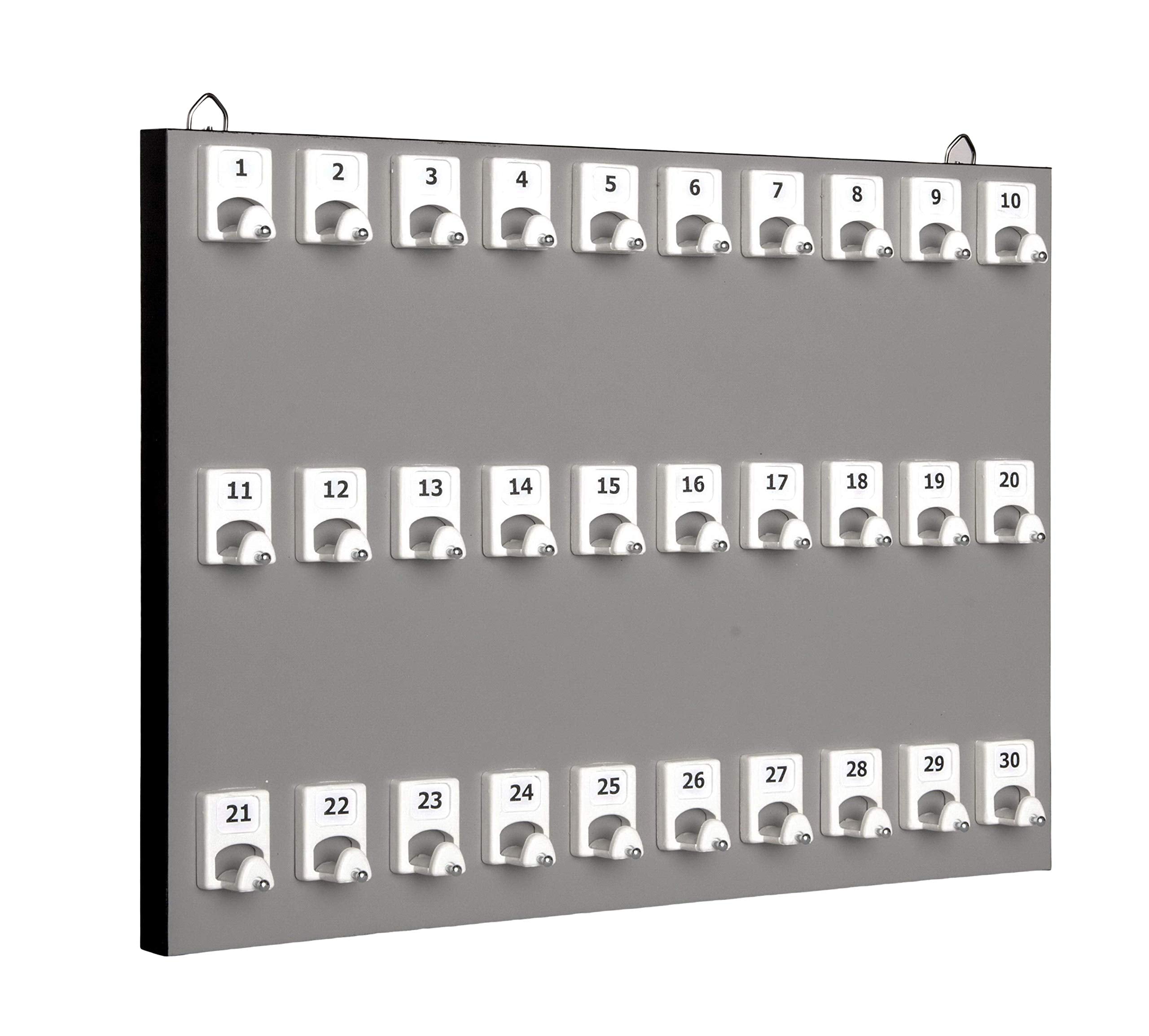Keystand # 30Pgs With 30 Numbered Hooks For Real Estate Offices & Rentals (30 Sets Of Tag & Ring Included)