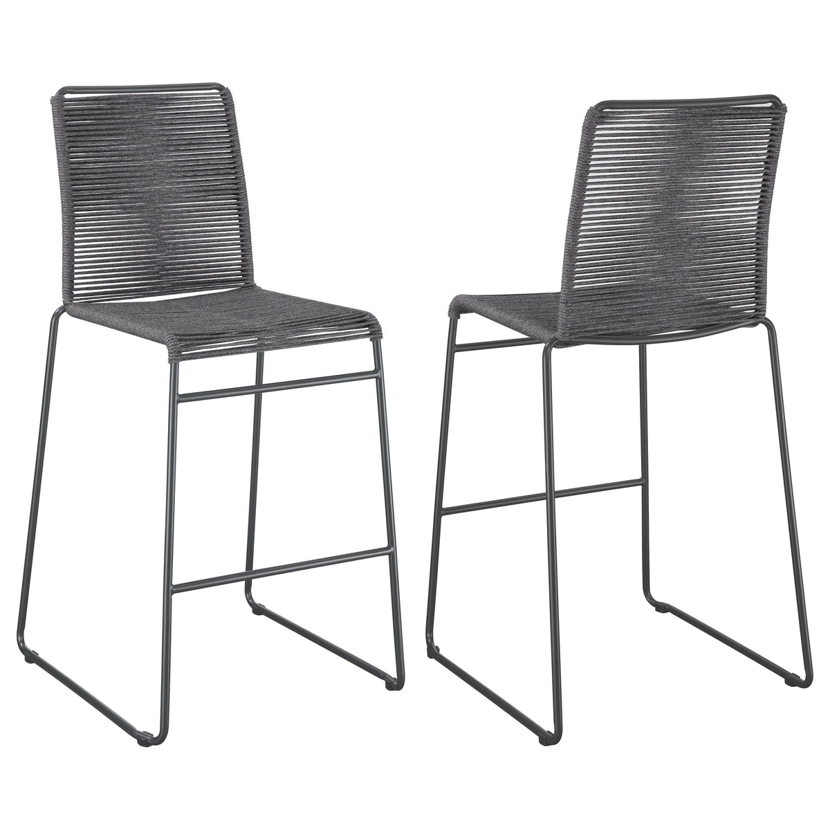 Coaster Jerome Bar Stool (Set Of 2), Charcoal