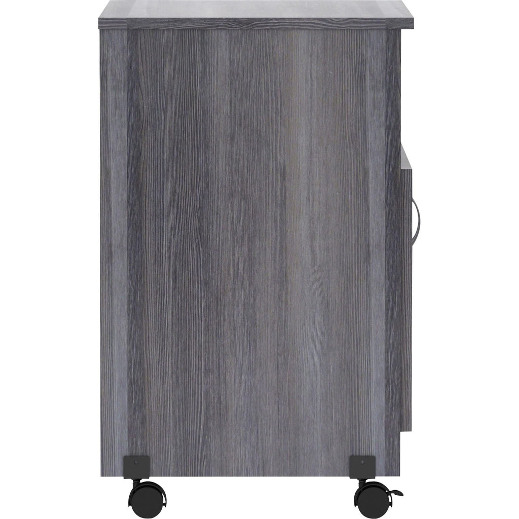 Lorell, LLR69627, Deluxe Mobile Machine Stand, 1 Each, Weathered Charcoal