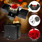 Enerleaf Preserved Red Real Rose-Eternal Flowers Rose Gifts For Mom Grandma Wife Girlfriend On Mothers Day Birthday Valentines C