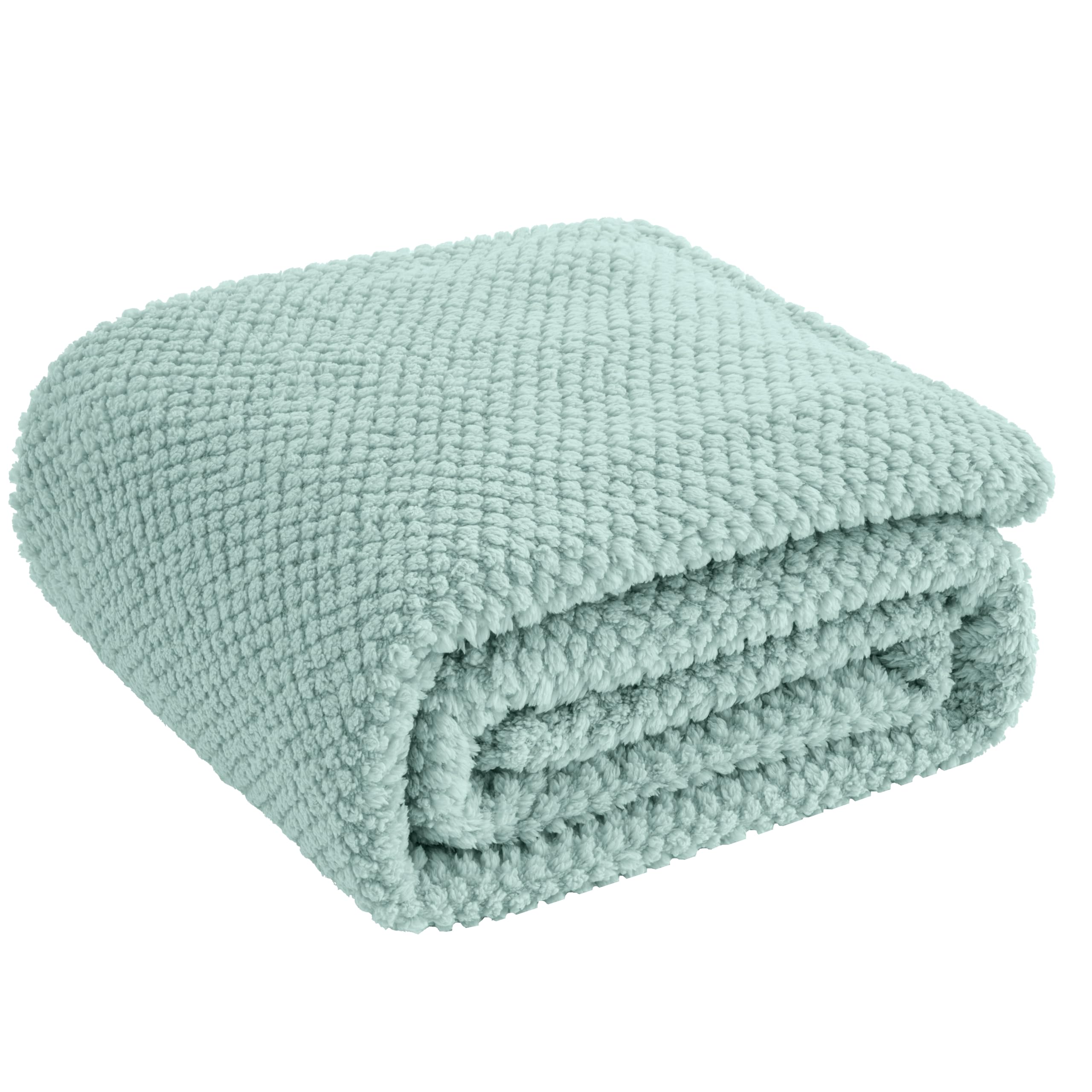 Sage Green 300Gsm Fleece Large King Blanket For Couch Sofa Bed, 90X104 Soft Cozy Flannel Blankets, Lightweight Fuzzy Fluffy Thro