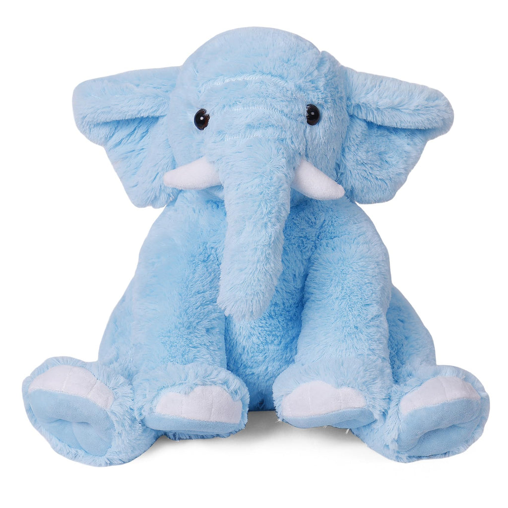 Elephant Weighted Stuffed Animals 5 lbs 16 inches Blue, Large Weighted Elephant Plushie Cuddly Pillow Gift for Kids & Adults