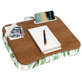 Lapgear Designer Lap Desk With Phone Holder And Device Ledge - Watercolor Leaves - Fits Up To 15.6 Inch Laptops - Style No. 4541