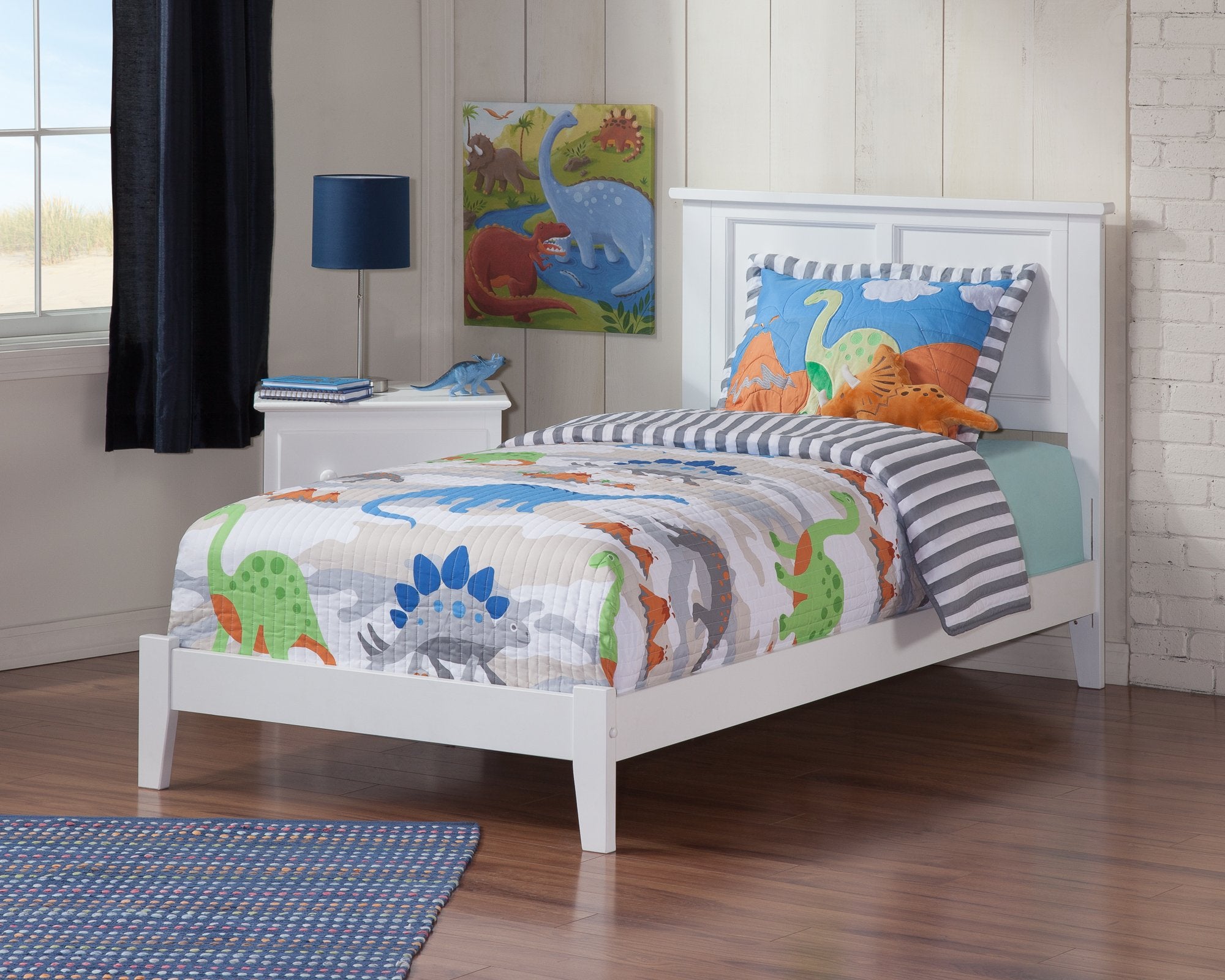 AFI, Madison Twin Foundation Bed, White