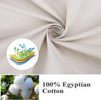 100% Egyptian Cotton Pillow Cases Set Of 2, Queen Size 400 Thread Count Cooling Pillowcases, Soft And Breathable Pillow Covers W