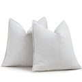 Zwjd Cream Pillow Covers 26X26 Set Of 2 Chenille Pillow Covers With Elegant Design Soft And Luxurious Decorative Throw Pillows F