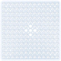 Naoloture Clear Square Shower Bathtub Mat Non Slip 21x21 Inch, Soft Bath Mat for Inside Shower Tub, Shower Stall Mats for Bathro