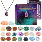 Advent Calendar 2024 Christmas Crystals-24 Gemstones Countdown Calendars,Natural Beauty Stones Kit Healing Journey for Women Gir