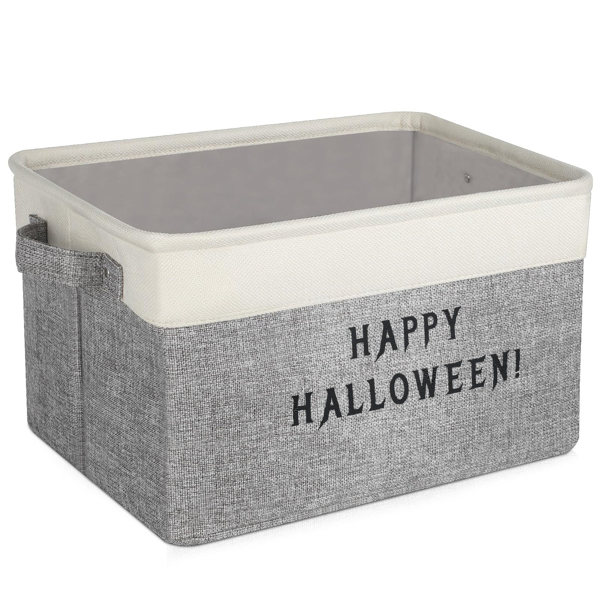 Lukeline Halloween Boo Basket with Handles, Personalized Trick or Treat Storage Baskets Organizer, Halloween Basket Gifts Organi