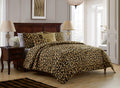 Vcny Home - Bed In A Bag, Soft Bedding Set With Matching Shams, Decorative Pillows & Pillowcases, Animal Print Home Decor (Cheet