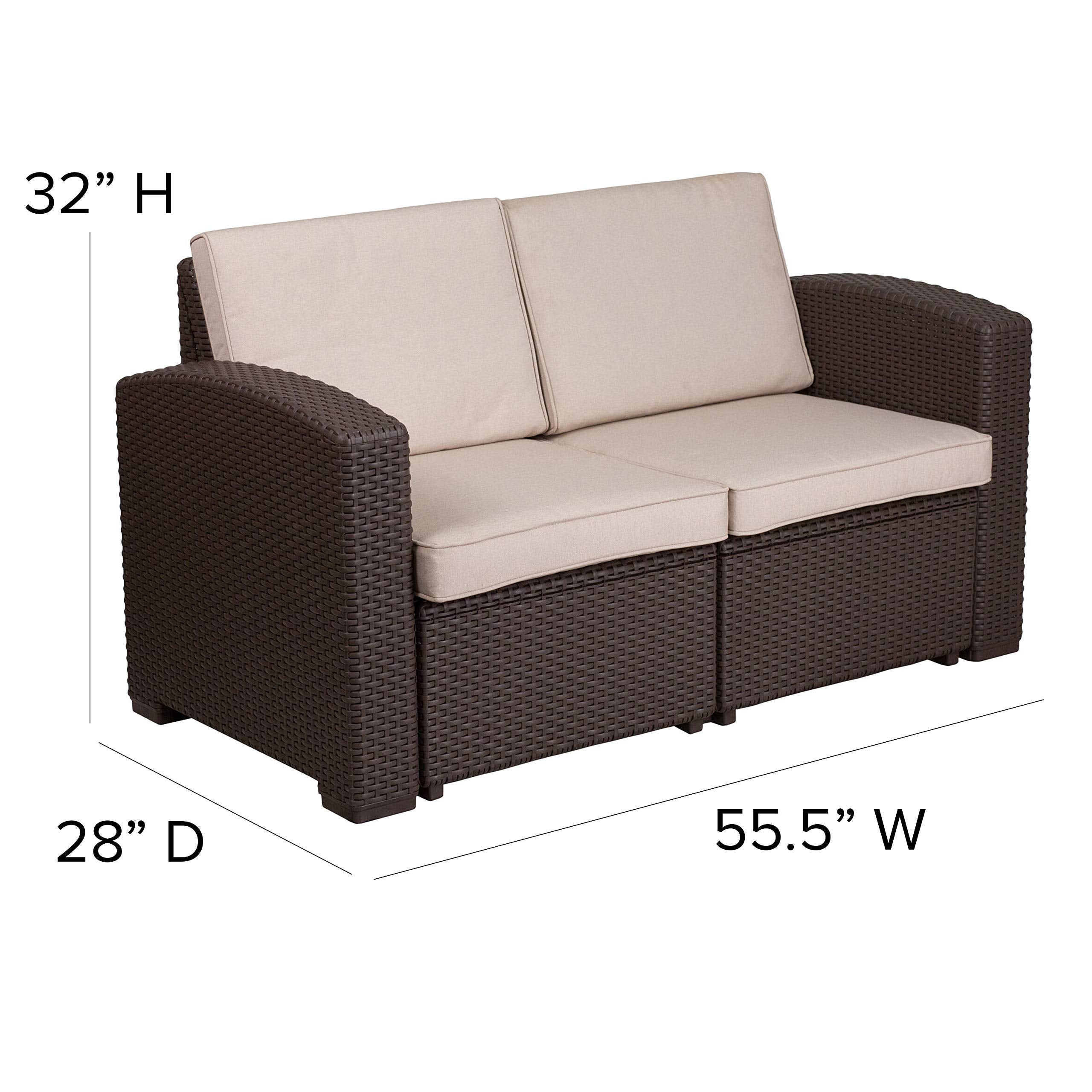 Flash Furniture Seneca Loveseat - Thumbnail 3