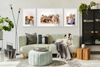 24X36 Frame White Wood With White Mat | 28X40 Frame Matted To 24X36 | Display Your Poster Under Uv Acrylic Shatter Guard Front,