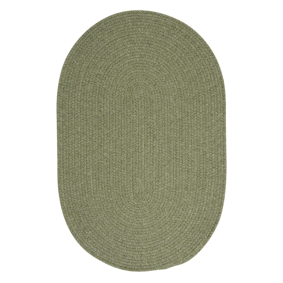 Solid Wool Blend Palm Rug Rug Size: Oval 9' X 12'