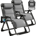 Slsy Zero Gravity Chair, Reclining Lounge Chair With Removable Tray For Indoor And Outdoor, Patio Recliner Folding Reclining Chair