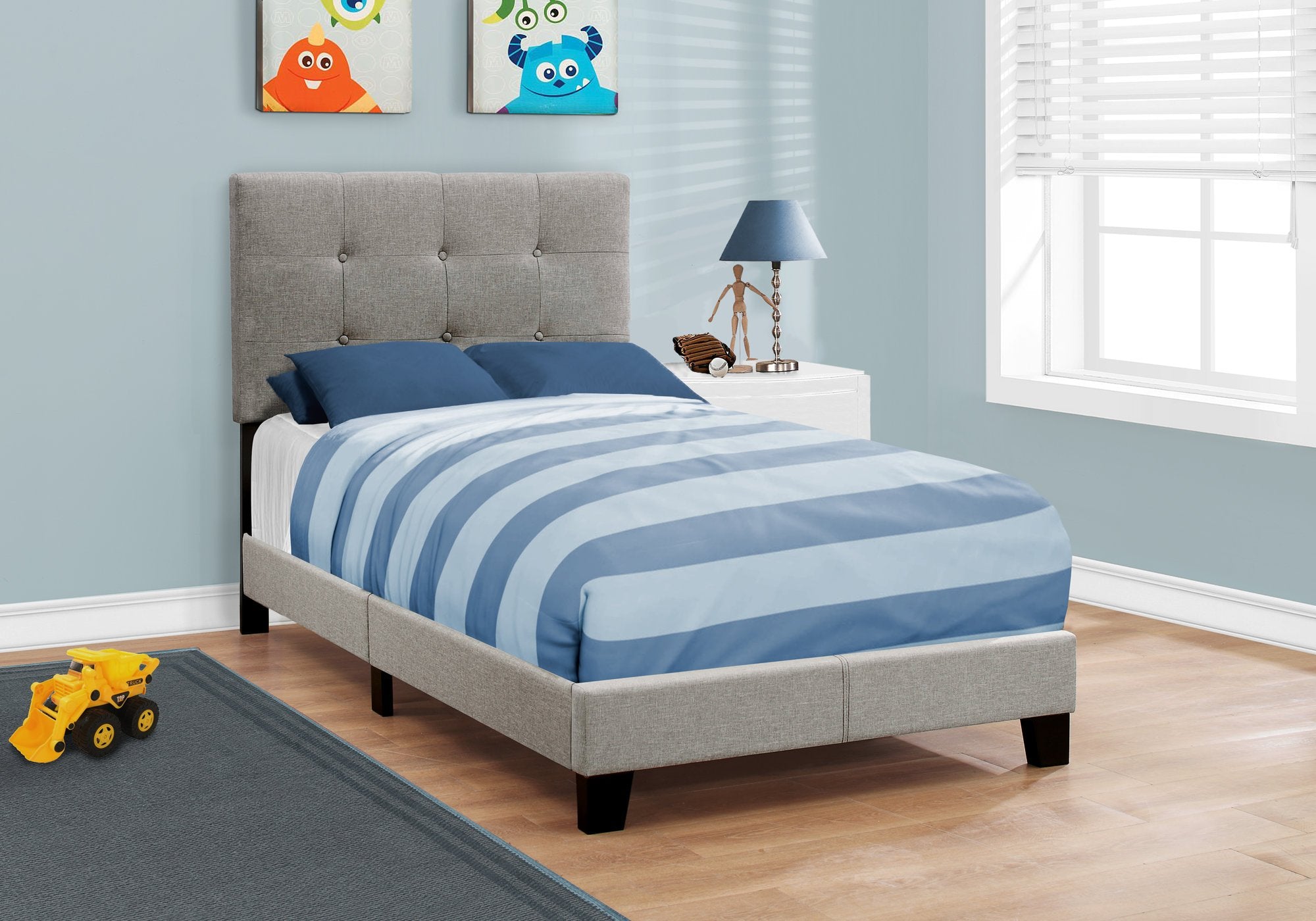 Monarch Specialties Bed Frames, Twin, Grey