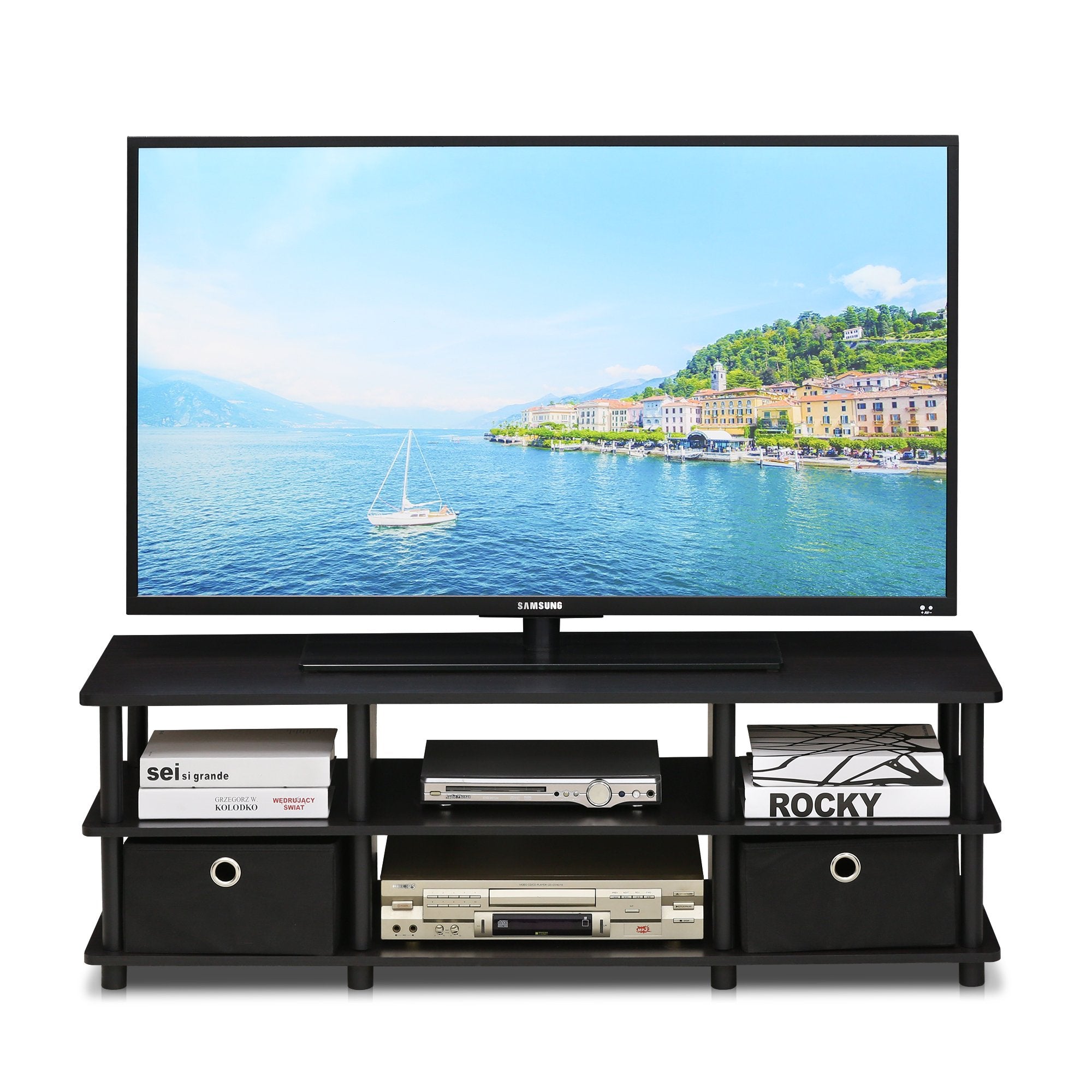 FURINNO Econ TV Entertainment Center, Espresso