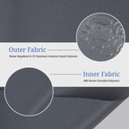 Covers & All Square Outdoor Patio Cushion Covers For Furniture, Armchair, Water, Tear & Uv Resistant Pu Coated Polyester Slipcover With Zippers (Pack Of 2) (32' L X 32' W X 4' Thick, Charcoal Gray)
