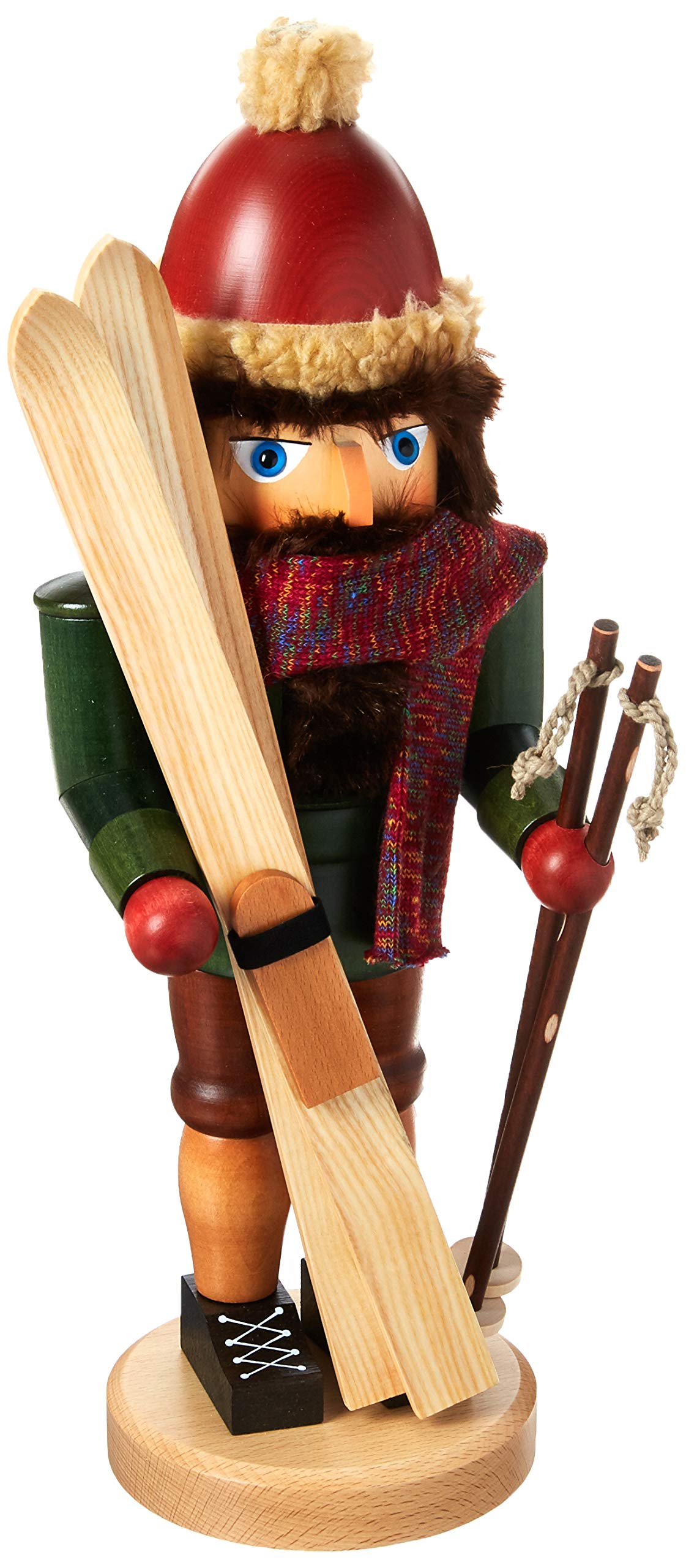 Alexander Taron 32-820 Christian Ulbricht Nutcracker-Skier-17 H X 6.5&quot; W X 5.25&quot; D, Brown