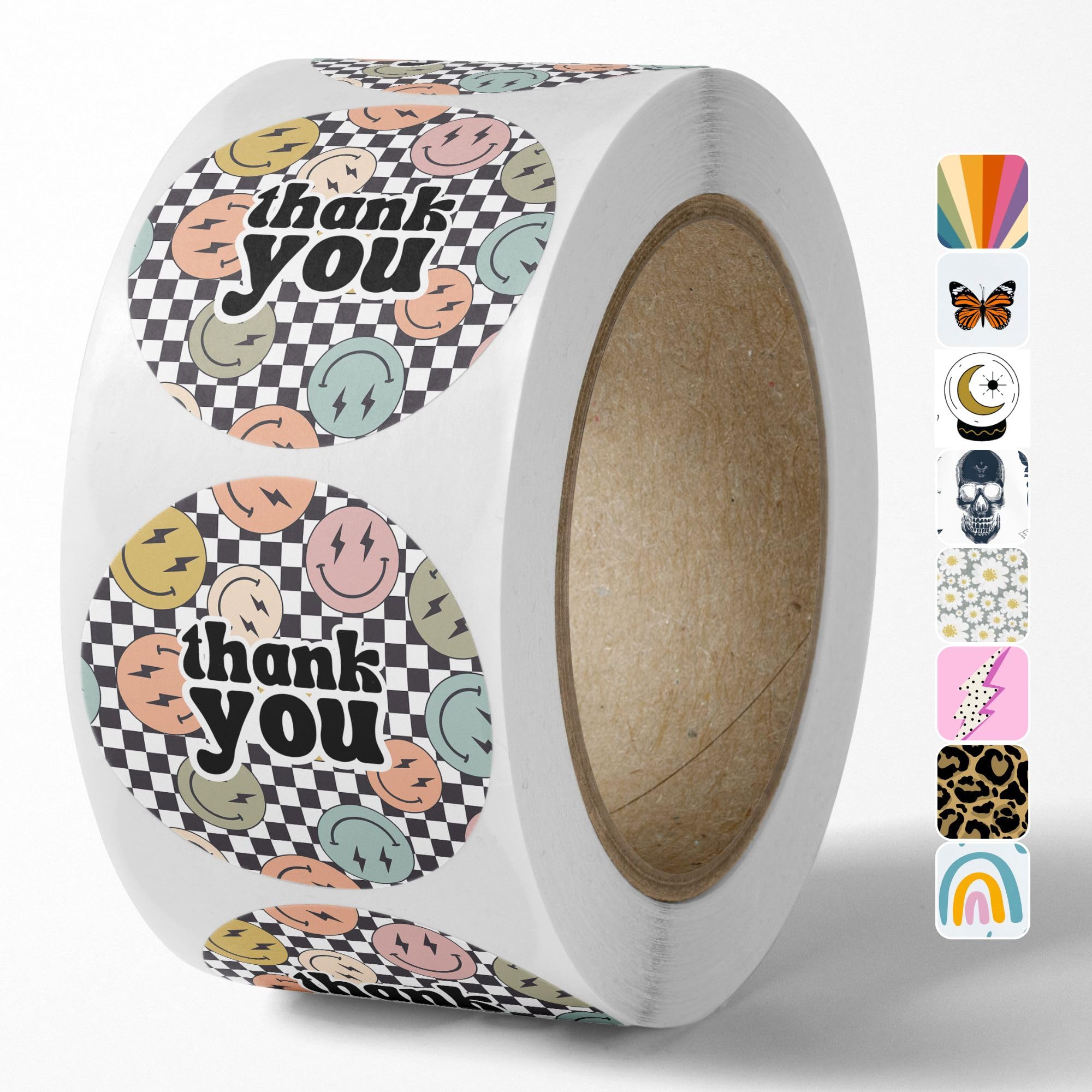 Thank You Stickers Small Business (500 Count) Cute Thanks For Supporting Shopping Packaging Labels - 1.5    Round Waterproof Sti
