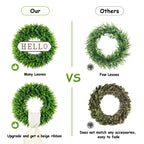 Ddhs 20'' Boxwood Wreaths Front Door Artificial Spring Wreath. Wreaths For Front Door Farmhouse Wedding Green Year Round Indoor