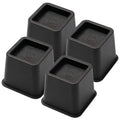 Bed Risers 3 Inch, Heavy Duty Square Furniture Frame Lift For Couch, Chair, Desk, Sofa And Bunk Bedpost, Set Of 4