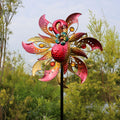 Roaming Light Flamingo Solar Wind Spinner With Color Changing Led Light, Wind Sculptures & Spinners Outdoor Metal Stake Yard Spi