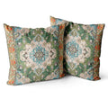 Snycler Boho Throw Pillow Covers 16X16 Inch Set Of 2 Boho Rug Carpet Double Sided Pattern Cotton Soft Pillow Case Cushion Cover