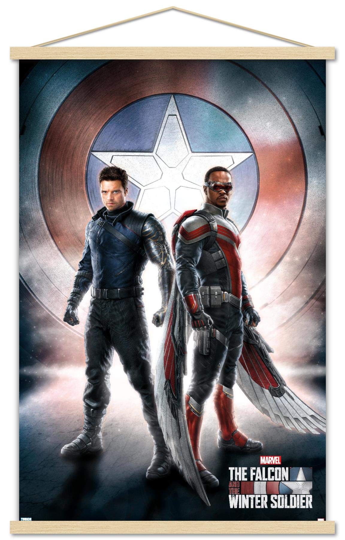 Trends International Marvel Television - Falcon and Winter Soldier - One Sheet Wall Poster, 22.375 x 34, Print and Beechwood Han