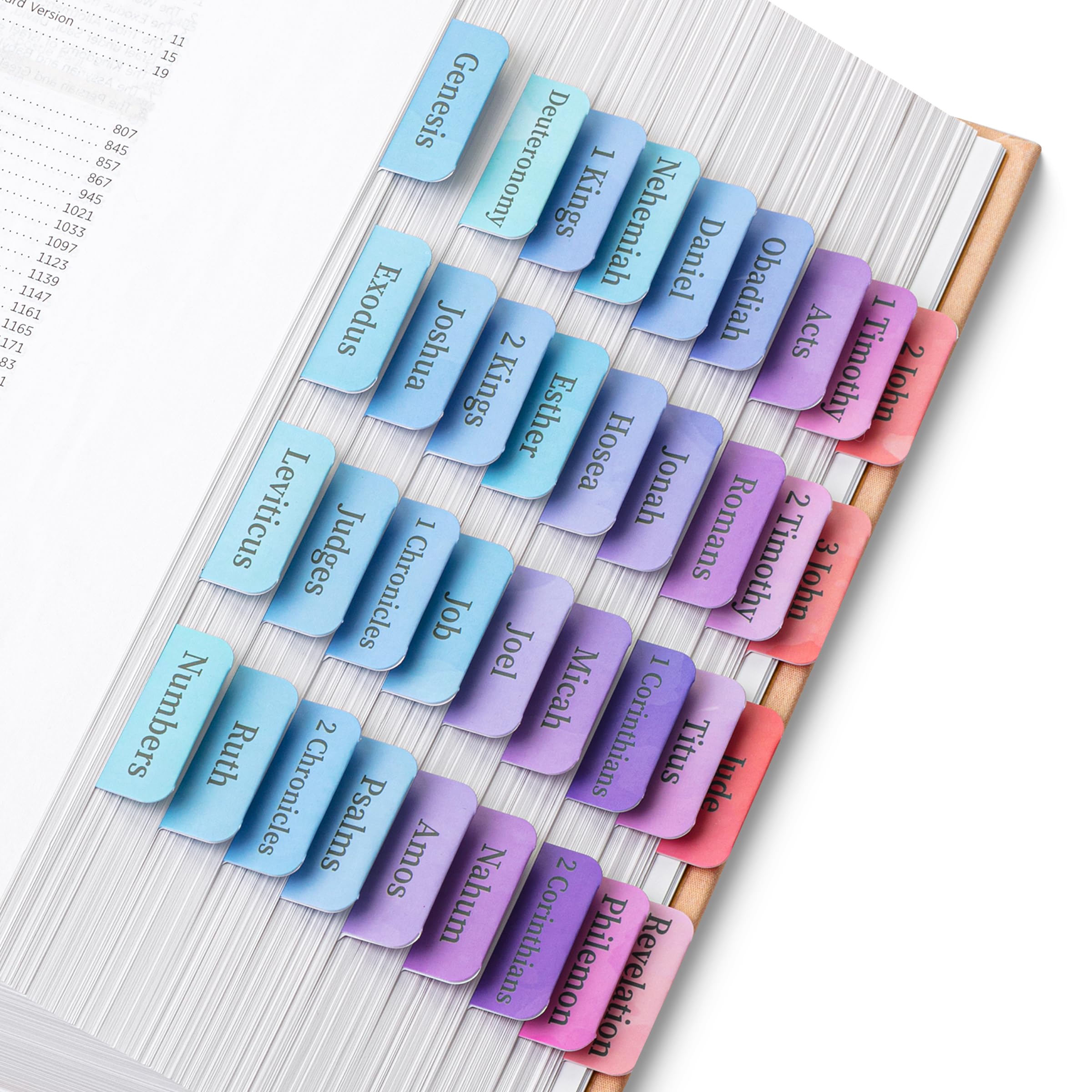Mr. Pen- Bible Tabs, 75 Colorful Laminated Tabs For Women And Men, Study Bible Index, Book Labels