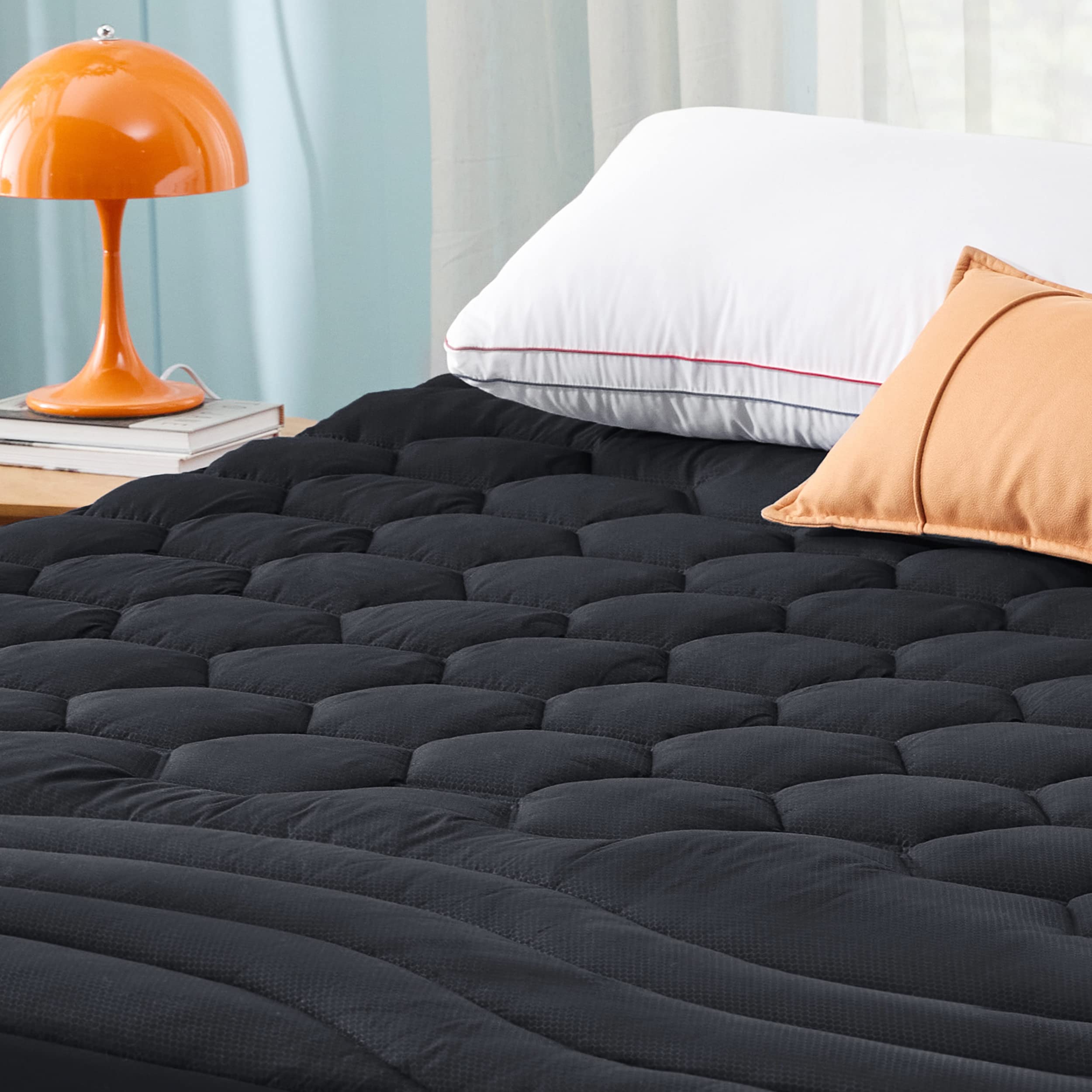 Bedsure King Size Mattress Pad - Soft Mattress Cover Padded, Quilted Fitted Mattress Protector With 8-21' Deep Pocket, Breathab