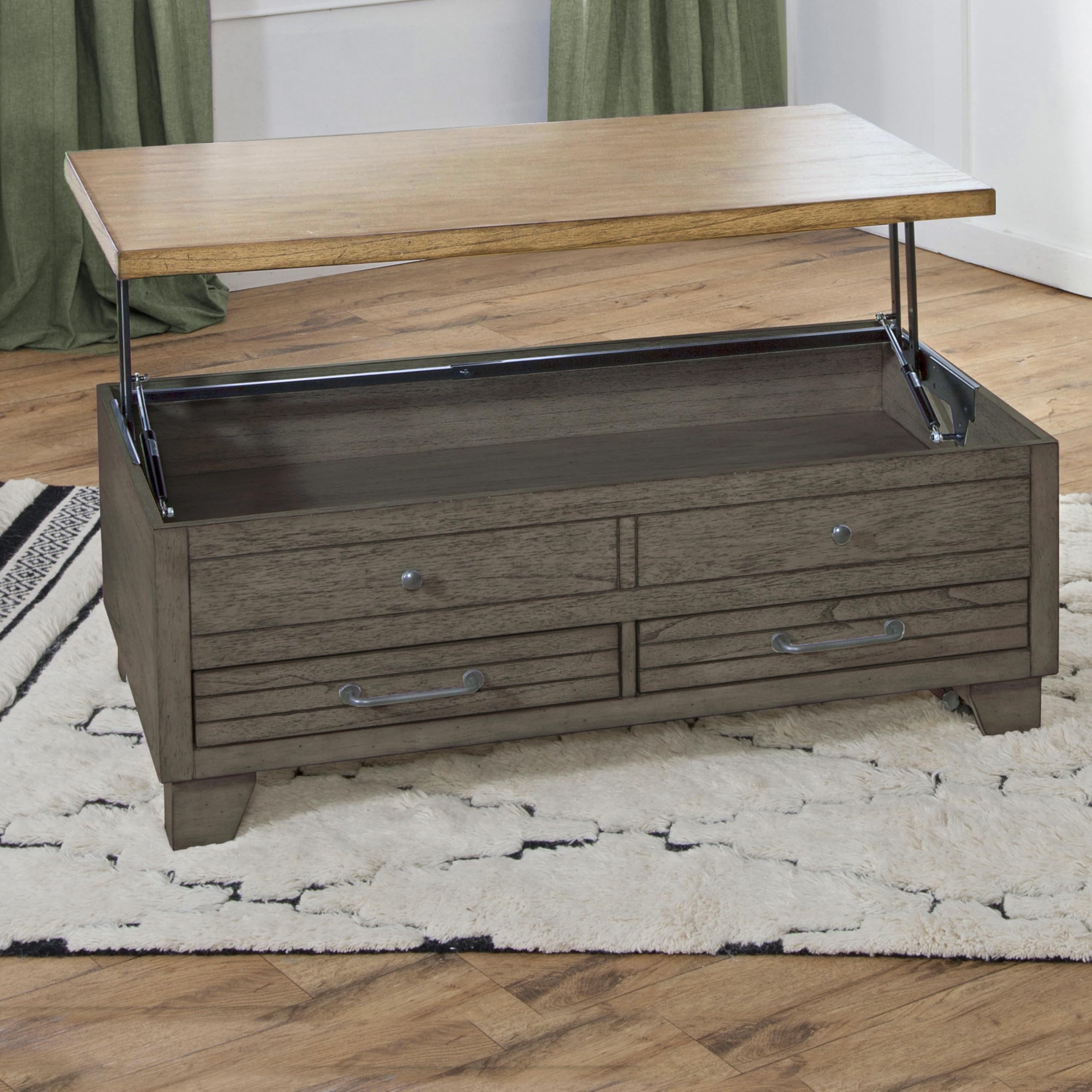 Steve Silver Co Bear Creek Brown Lift Top W/