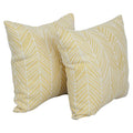 Blazing Needles Square Polyester Jacquard Throw Pillows, 17", Demeter Lemona 2 Count