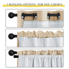 Nicetown White Curtain Liner Panels - Black Out Drapes Liners For 45 Inch Long Curtains, Thermal Insulated Curtains Liner For Wi