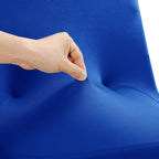 Peomeise Stretch Spandex Folding Chair Cover For Wedding Party Dining Banquet Event (Royal Blue,12Pcs)