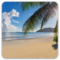Premium Square Waterproof Mouse Pad, Non-Slip Rubber Base - 9X9 Inches (The Sea)