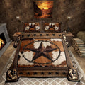Manfei Western Texas Star Kids Comforter Set King Size,Cow Fur Wooden Plank Bedding Set,Boys Girls Adults Room Decor,Rustic Farm