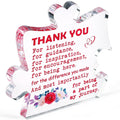 YATOJUZI Thank You Gifts,Appreciation Gifts for Boss Coworker,4.7 x 5.0 Big Acrylic Puzzle Piece,Gifts for Teacher,Gifts for Wom