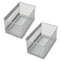 YBM Home Magnetic Basket Storage Organizer with 16 Strong Magnets for Metal Desk, Fridge, Whiteboard, and Wall Locker Accessorie