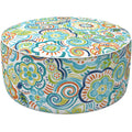 LVTXIII Outdoor/Indoor Inflatable Stool Ottoman, All Weather Patio Footrest Pouf, Portable Round Ottoman for Patio Garden, Campi