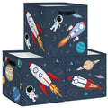 Clastyle 11.8 Space Storage Basket Set of 3 for Kid Boy Toy Clothes Bin