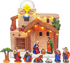 Christmas Nativity Set Lighted Christmas Village Nativity Scene is a Great Perfect Addition to Your Christmas Indoor Decorations