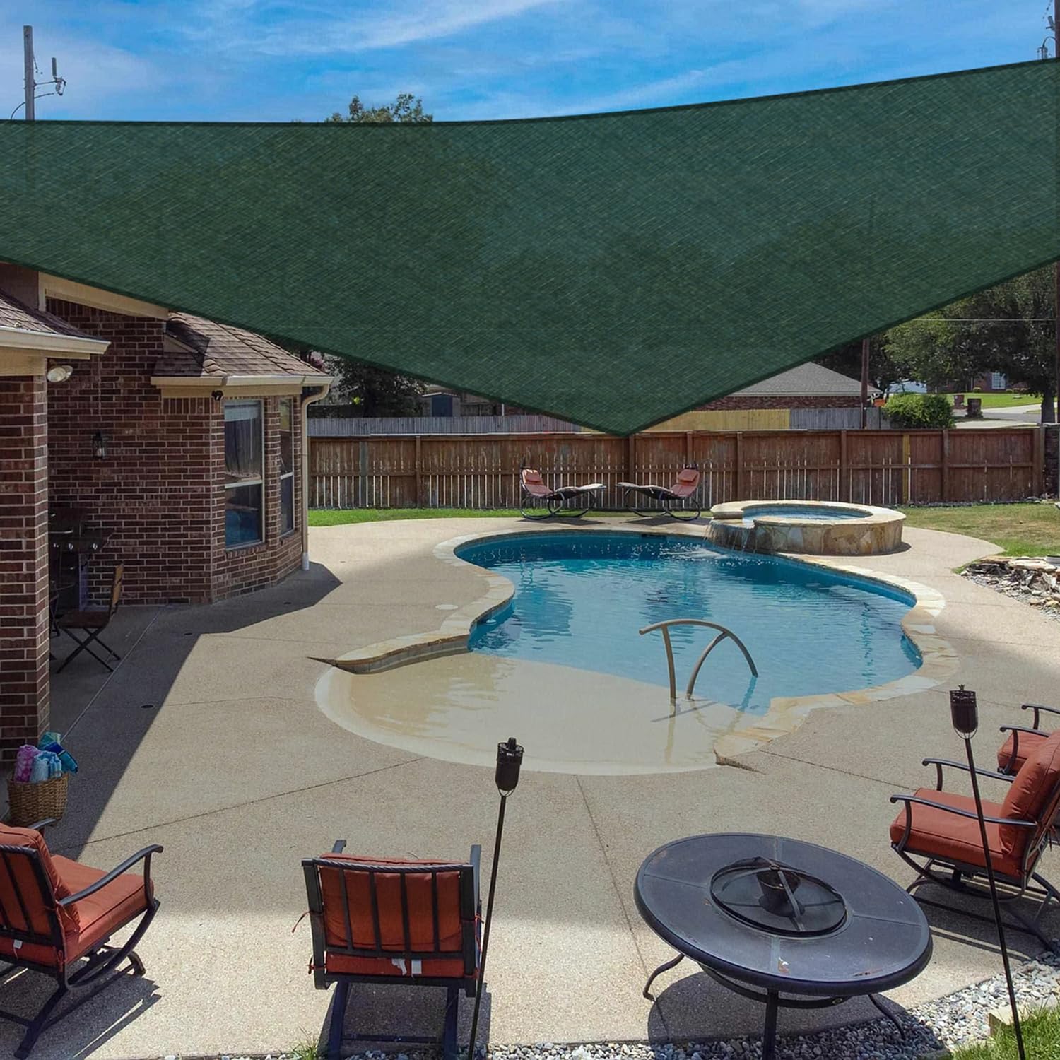 Windscreen4Less 15' X 20' X 25' Sun Shade Sail Right Triangle Outdoor Canopy Cover Uv Block For Backyard Porch Pergola Deck Gard