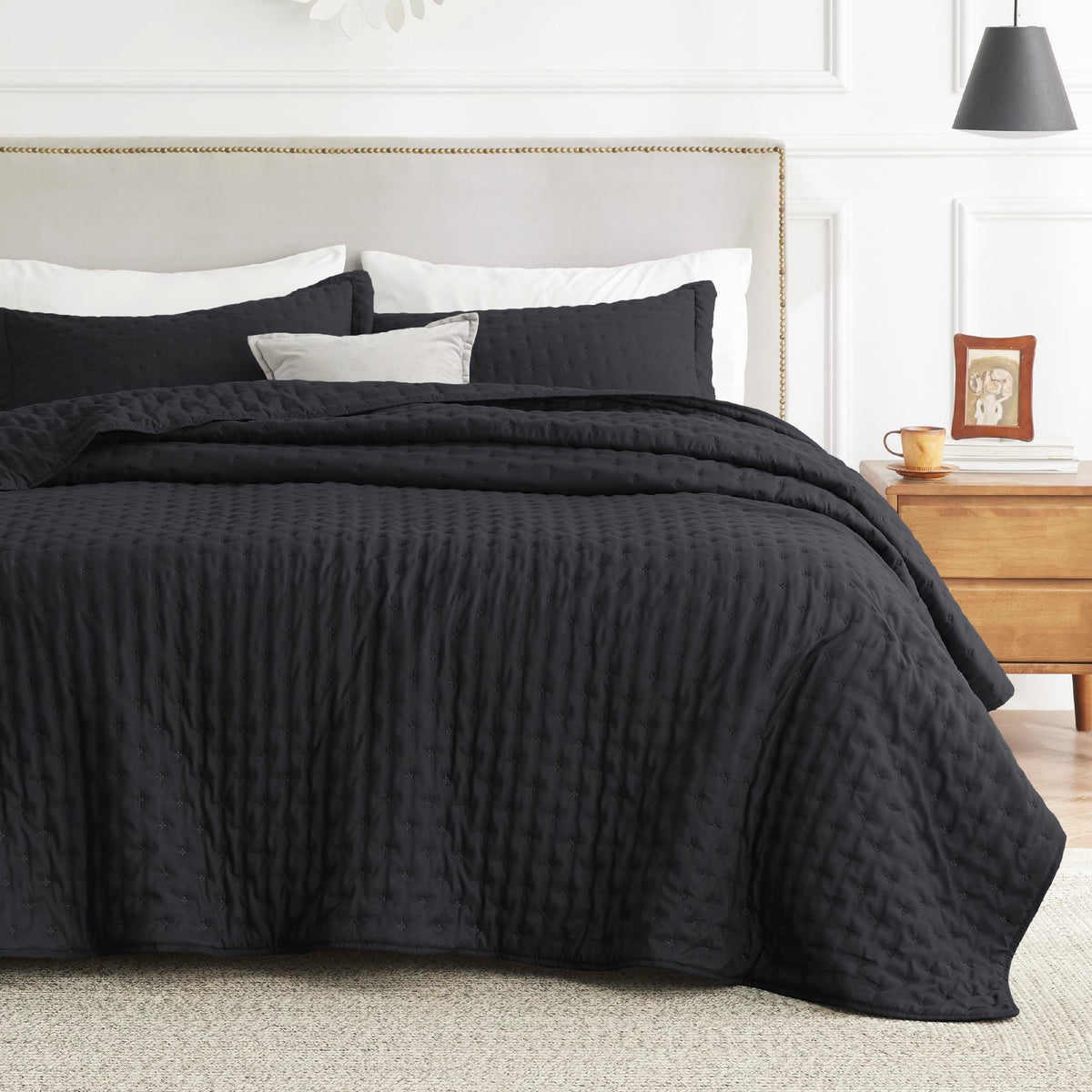 Bedsure Twin Extra Long Quilt Set - Soft Ultrasonic Twin Quilt Set - Clover Bedspread Twin Size - Lightweight Bed Coverlet For A
