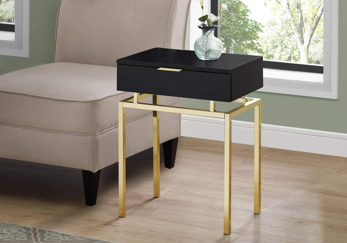 Monarch Specialties I Accent, END Table, Night Stand, CAPPUCCINO