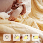 Templewet Heated Blanket Electric Throw 50'' X 60'' -Heated Throw Blanket With 4 Heating Levels & 3 Hours Auto Off,Machine Washa