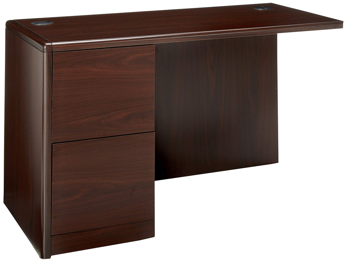 Hon 10700 Series Left Return Pedestal Desk, 48 by 24 by 29-1/2-Inch, Mahogany