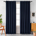 Pickluc Blackout Curtains 84 Inches Long 2 Panels, Black Out Drapes for Bedroom or Living Room, Back Tab and Rod Pocket Top, Set