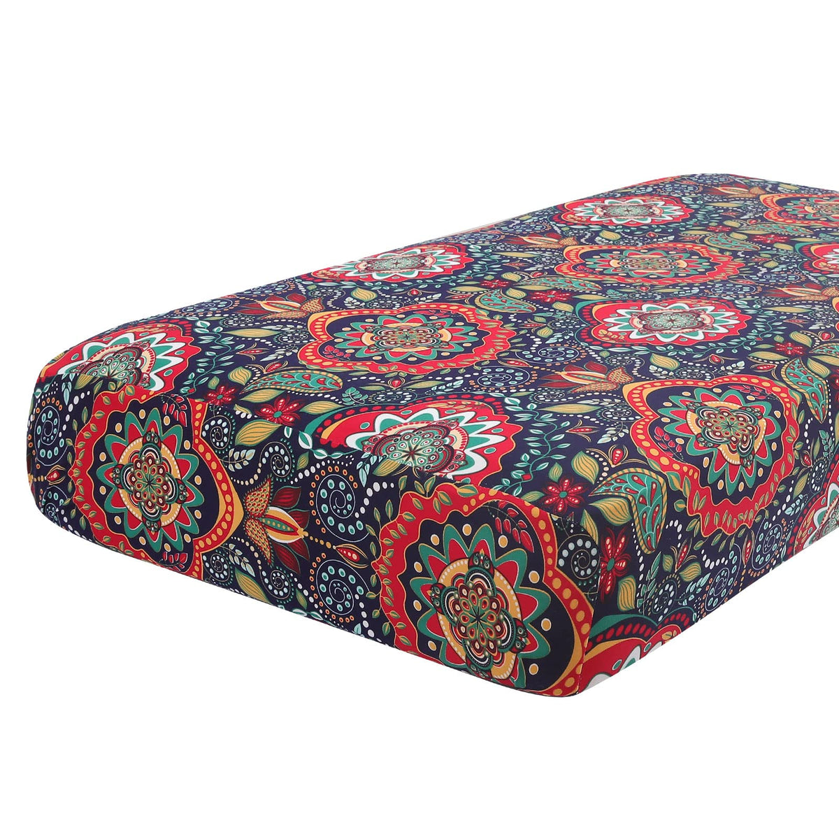 Hyha Printed Couch Cushion Covers, Floral Sofa Cushion Covers, Magic Sofa Covers Washable, Stretch Couch Covers For 3 Cushion Co