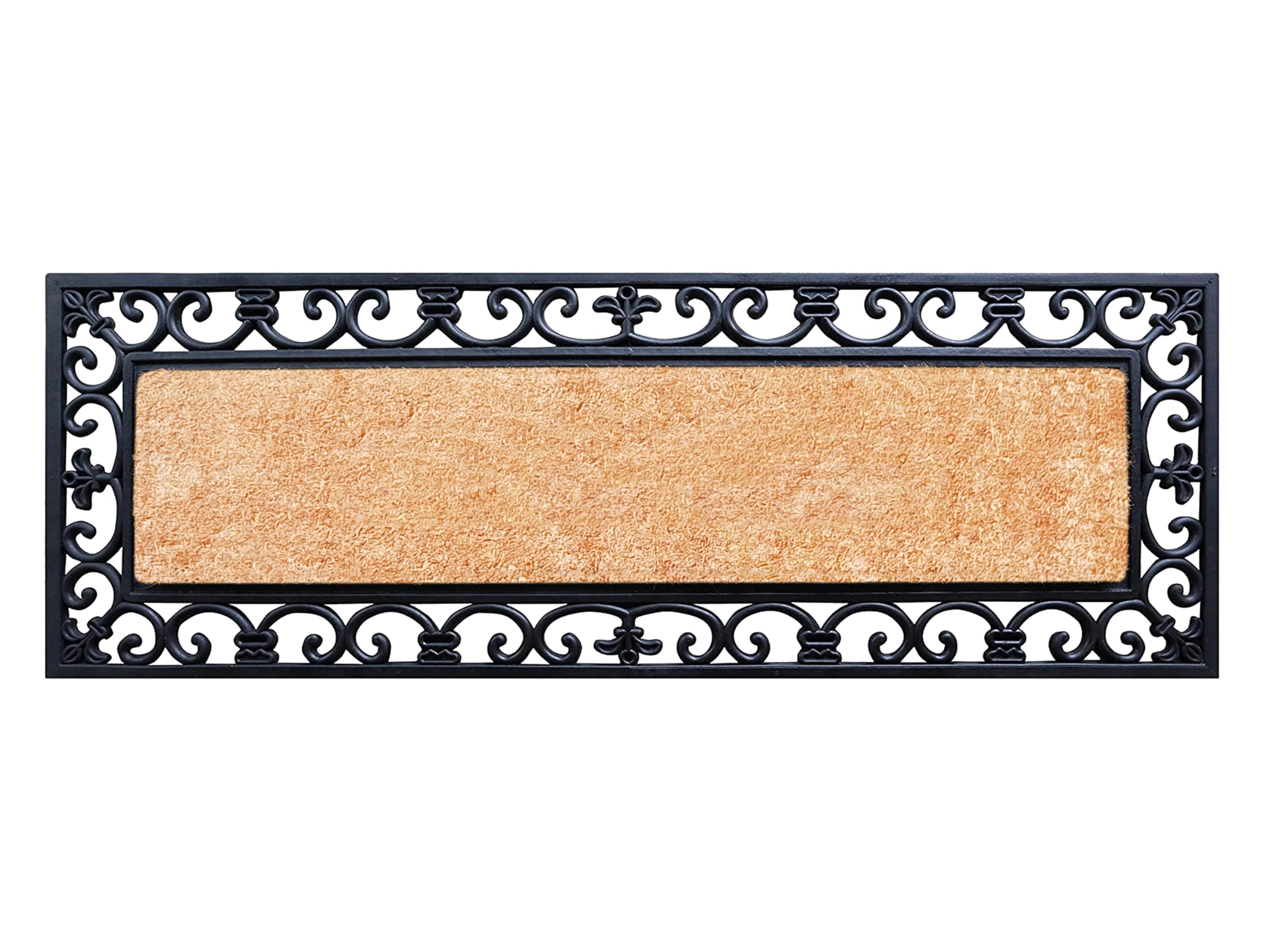 A1Hc Natural Coir And Rubber Large Door Mat 18'X48', Thick Durable Doormats For Entrance, Heavy Duty, Long Lasting Front Door