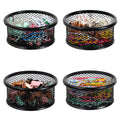 Danrong Paper Clip Holder For Desk, Paper Clip Holders, Mesh Paperclip Holders Metal Paper Clip Dispenser Organizer For Desk Bin